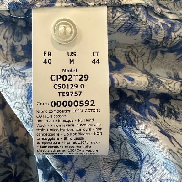 CAS Cloth and Steel Women's Franny Top Blue Floral Print NWT sz M $388 Italy - Picture 11 of 12